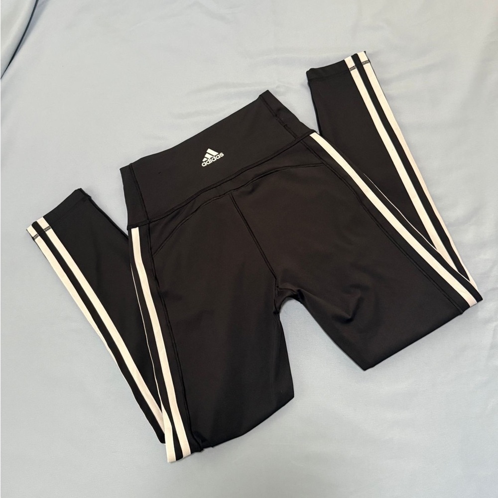 Adidas Leggings in Black with White Accents